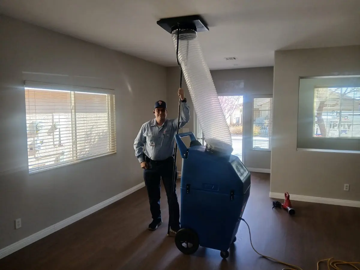 Professional Dryer Vent Cleaning work inside a Midlothian home